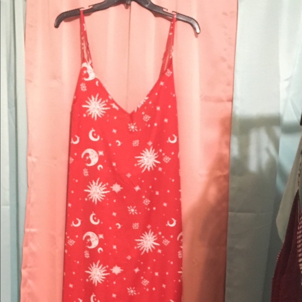 Size 22 Maxi Dress w/Spaghetti Straps & Slits